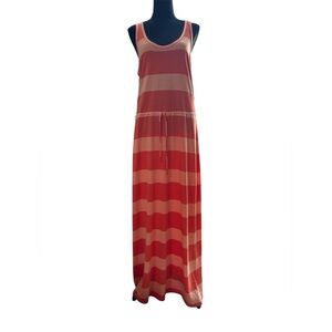 GAP Coral & Peach Knit Dress‎ Sz Medium Sleeveless Women’s Summer Casual Coverup